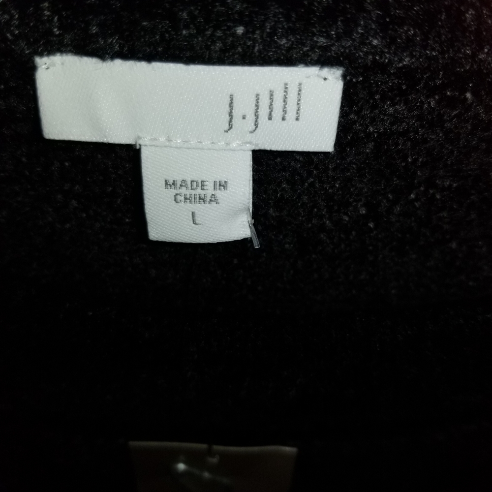 Black chenille sweater